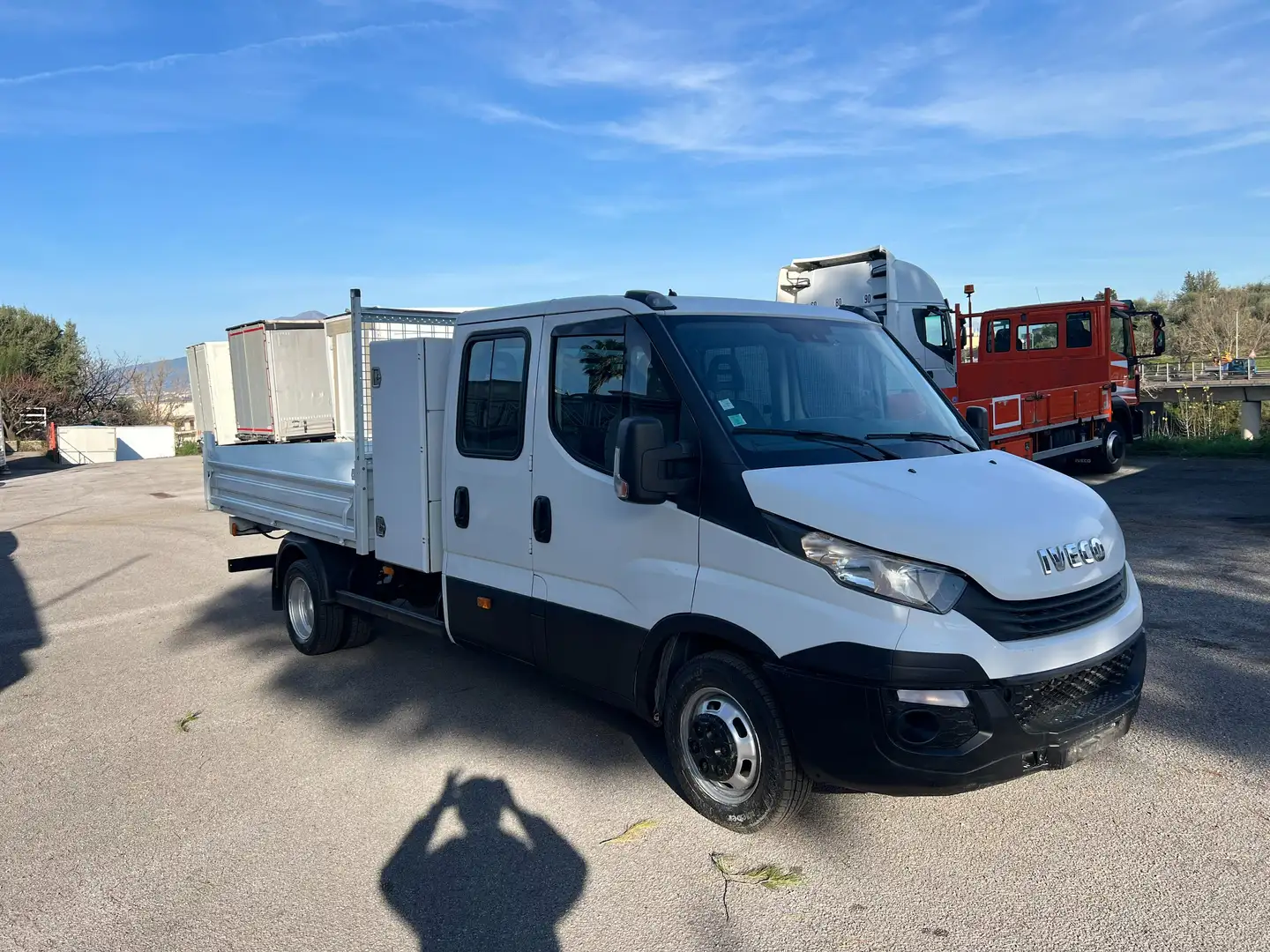 Iveco Daily 35C14 DOPPIA CABINA RIBALTABILE EURO 6 Blanc - 2