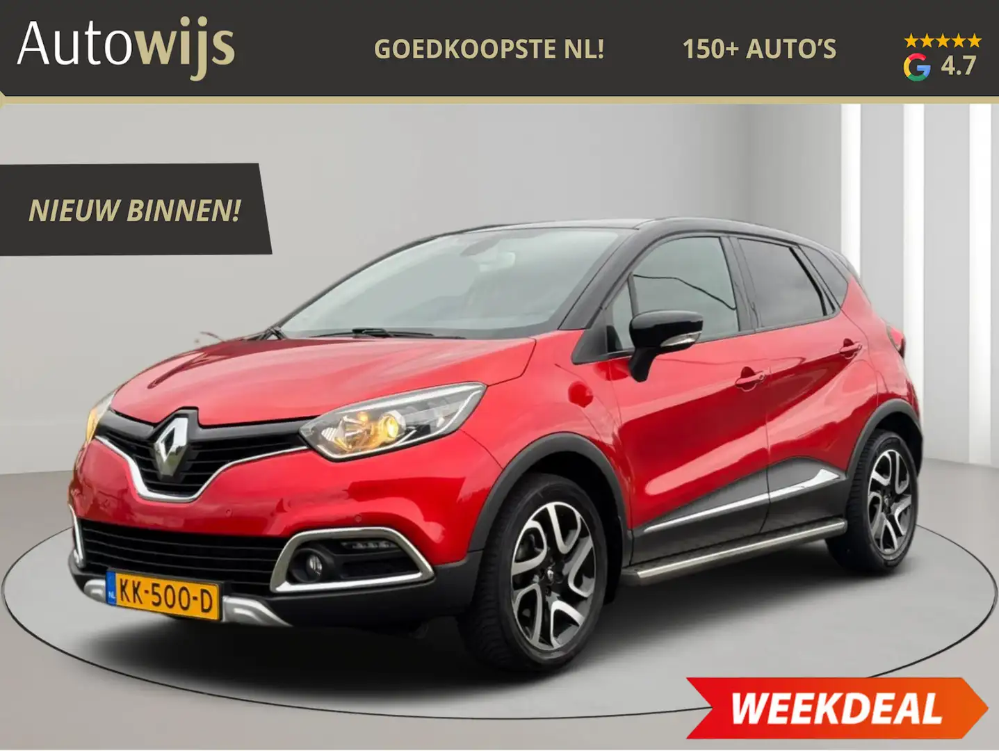 Renault Captur 1.2 TCe Xmod|Leder|Xenon|Camera|Trekhaak|NL AUTO|N Rouge - 1