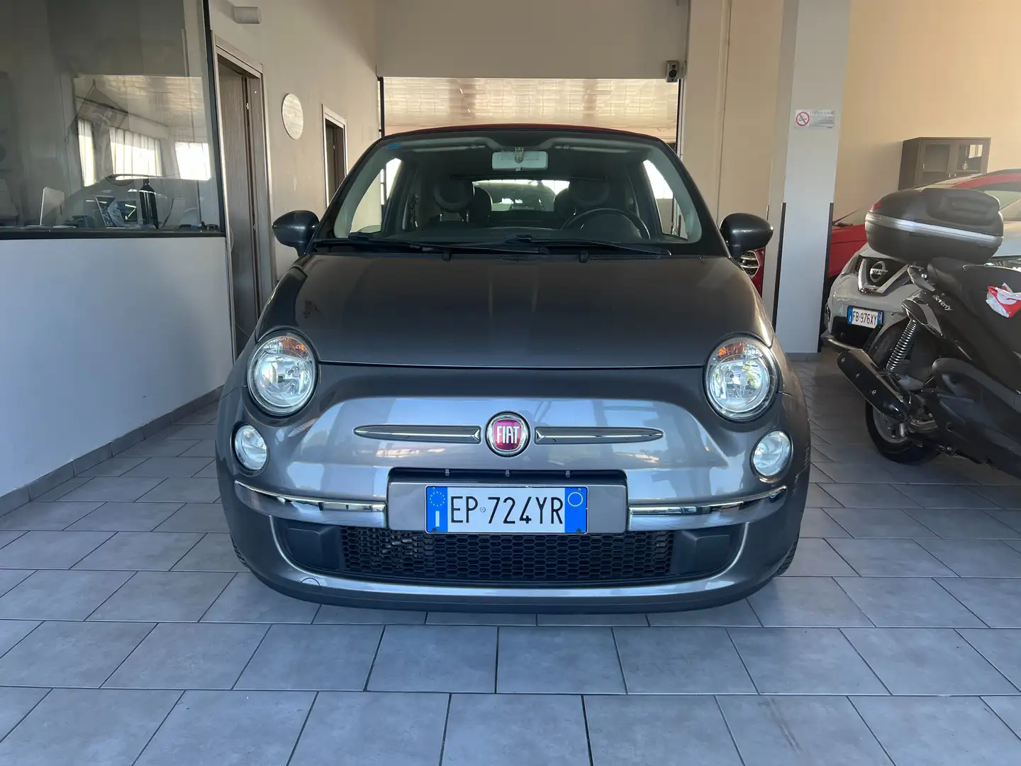 Fiat 500C 500C 1.3 mjt 16v Lounge 95cv Grijs - 2