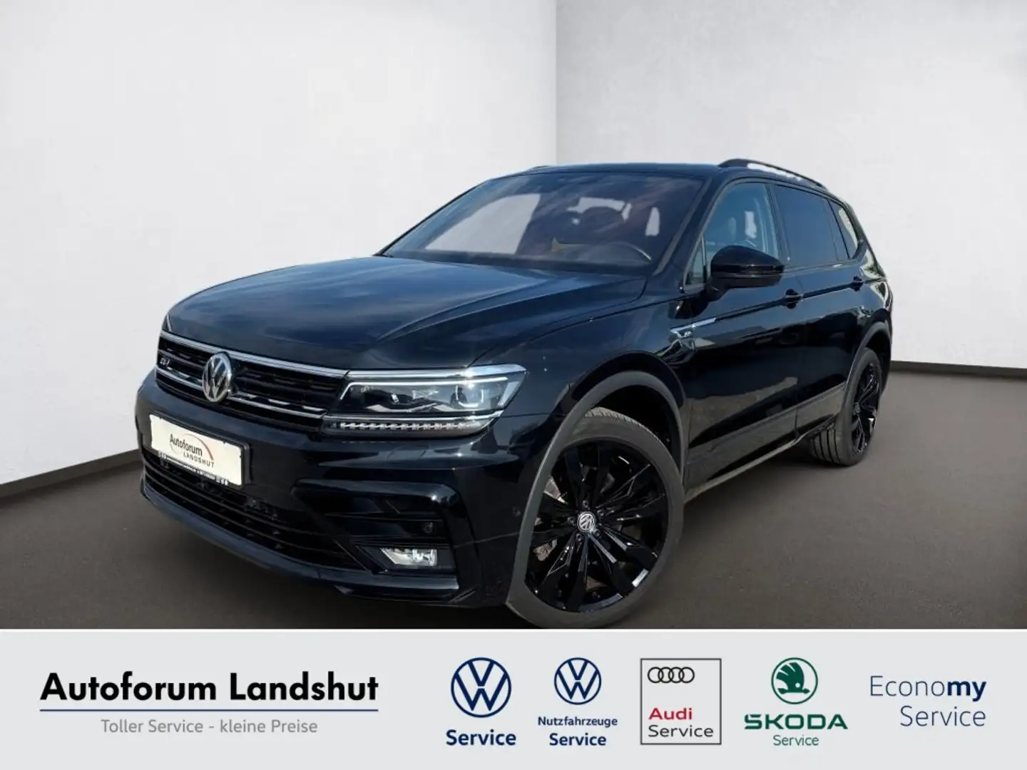 Volkswagen Tiguan Allspace 2.0 TDI R-line 4M PANO/AHK/360°K Zwart - 1