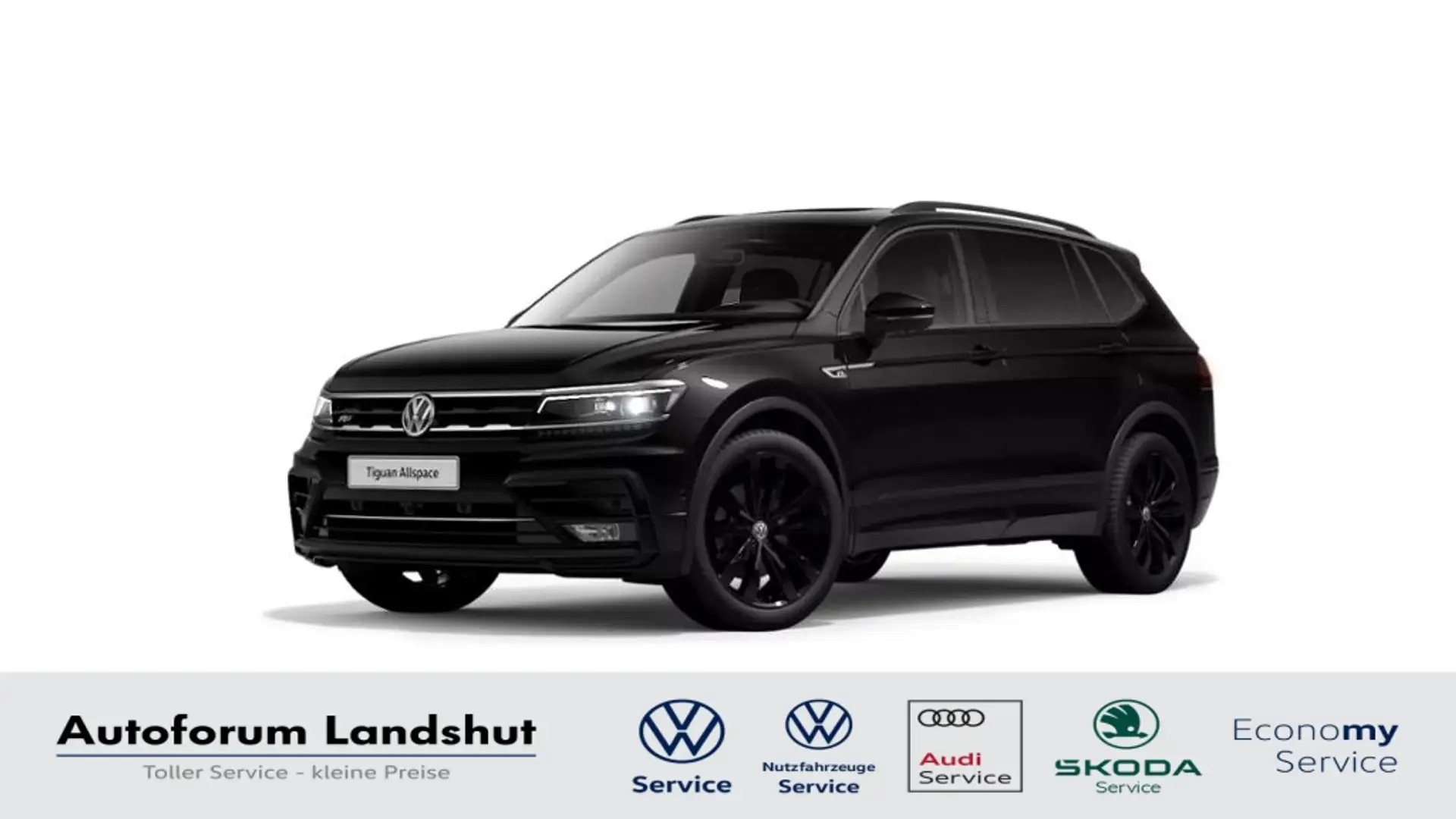 Volkswagen Tiguan Allspace 2.0 TDI R-line 4M PANO/AHK/360°K Nero - 1