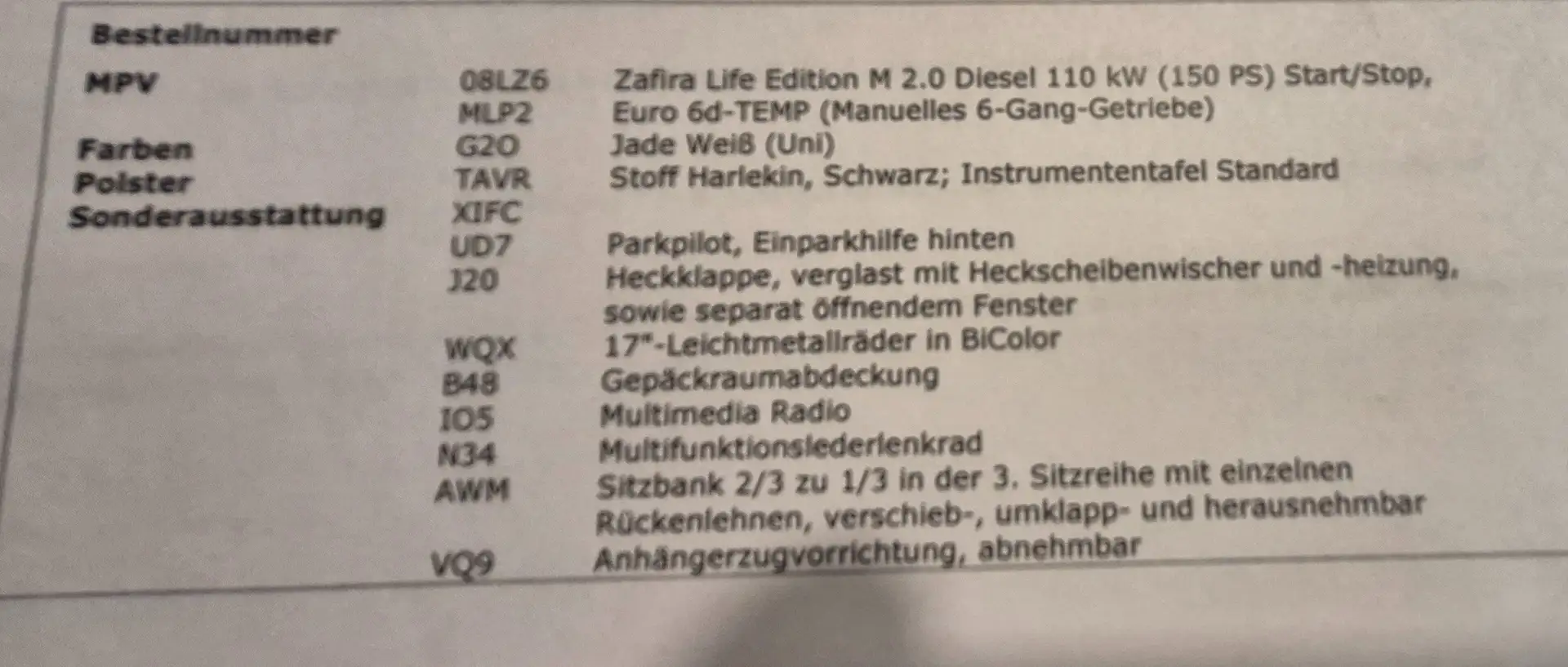 Opel Zafira Life Zafira Life 2.0 D M Edition Bianco - 1