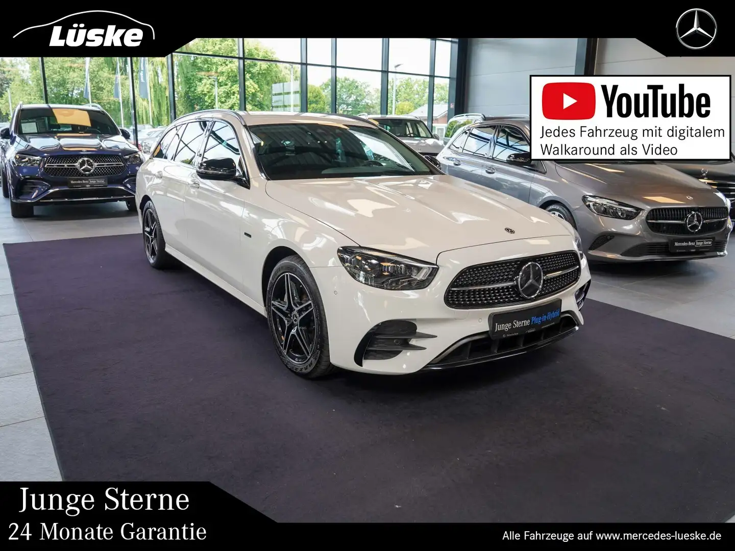 Mercedes-Benz E 300 E 300 de T AMG Line Night Memo Fahrassistenz AHK Blanc - 1