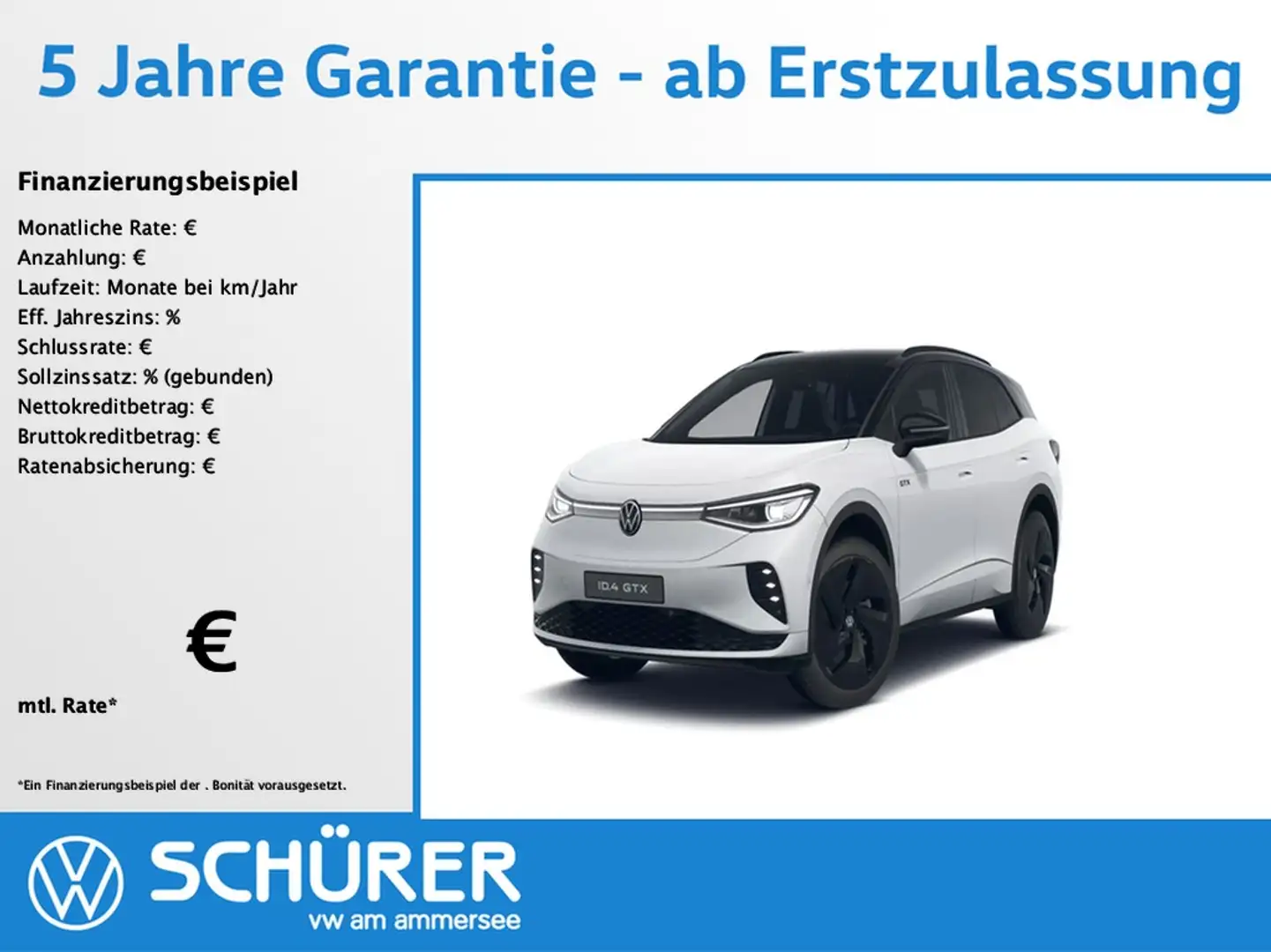 Volkswagen ID.4 GTX 4Motion Wärmepumpe DCC AHK HUD Pano 360° Weiß - 1