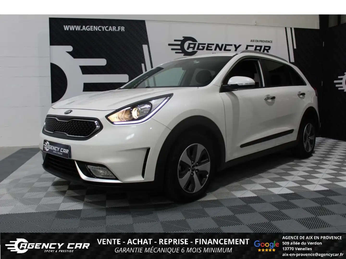 Kia Niro Hybride 1.6 GDi - 105 %2B Electric 43.5 ch - Stop&Go - BV DCT6 Active Blanc - 1
