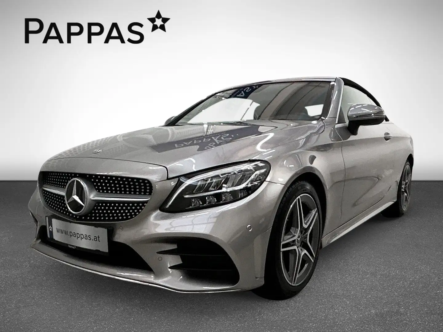 Mercedes-Benz C 200 Cabriolet Cam PTS Distr Navi AUT LED SHZ Silber - 1