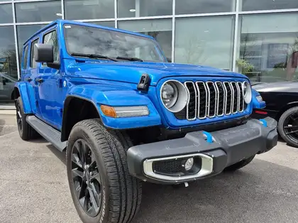 Blue 2024 Jeep Wrangler 4xe Sahara 4WD SUV / Crossover Four-Wheel Drive 8-Speed Automatic