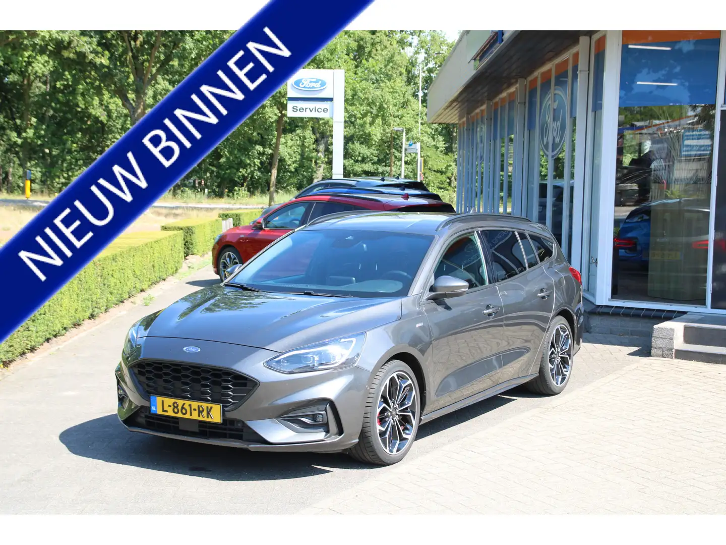 Ford Focus Wagon 1.0 EcoBoost Hybrid 155pk ST Line X TREKHAAK Grijs - 1