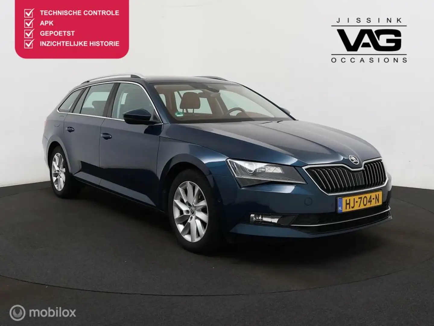 Skoda Superb Combi 1.6 TDI Automaat Trekhaak LED PDC Leer ACC Azul - 1