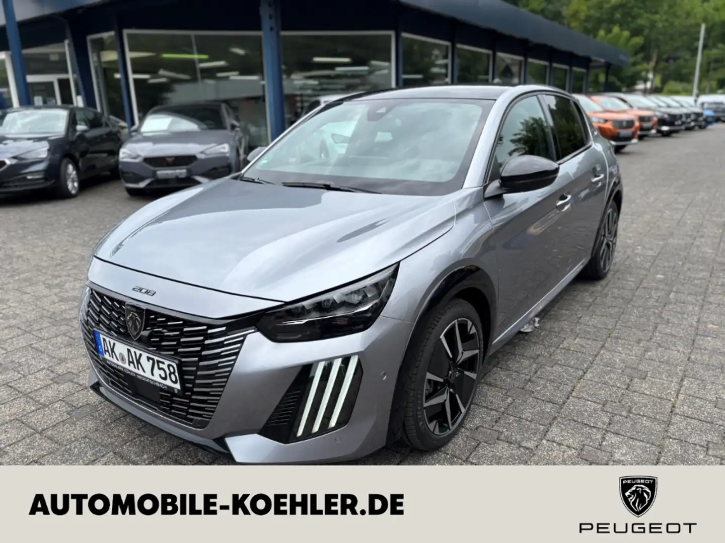 Peugeot 208 Hybrid GT 145 ACC SITZHEIZUNG DAB 360°KAMERA Gris - 1