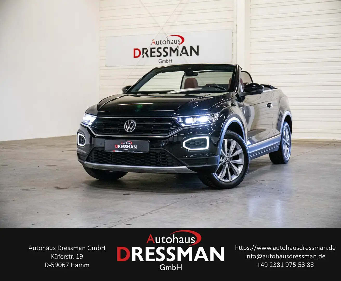 Volkswagen T-Roc Style DAB+ KAMERA NAVI LED LEDER Schwarz - 1