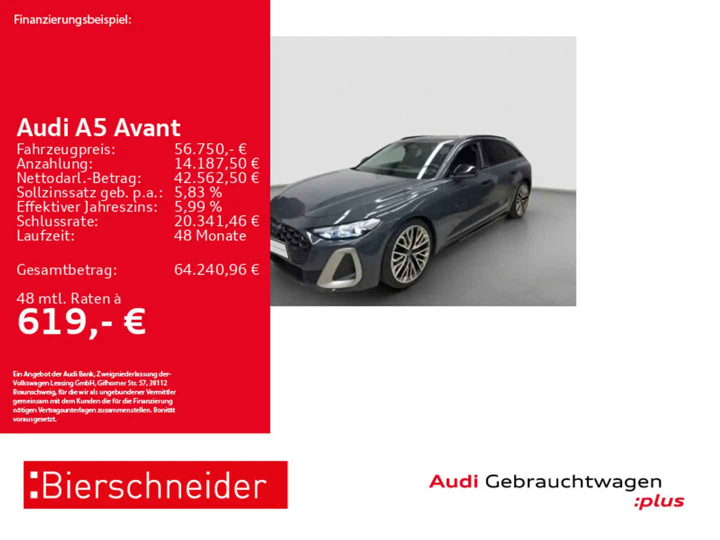 Audi A5 TFSI qu S-line edition one MATRIX B&O H Grau - 1