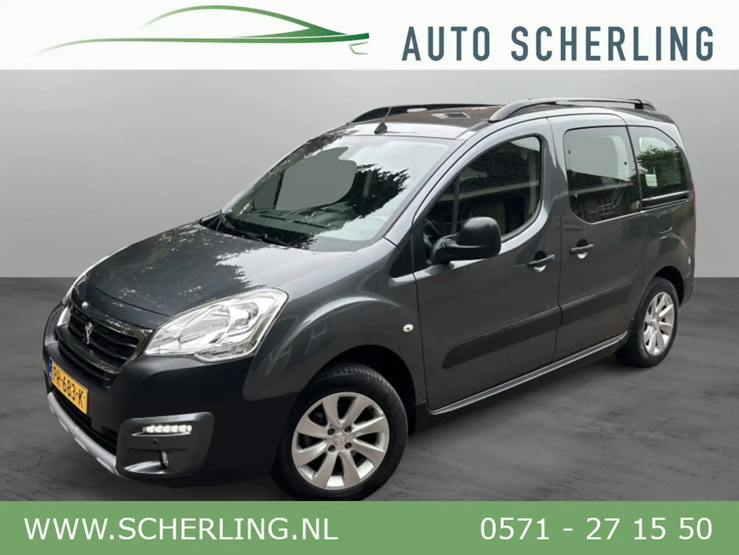 Peugeot Partner Tepee 1.2 110pk Navi, Camera, Trekhaak, Clima Grijs - 1