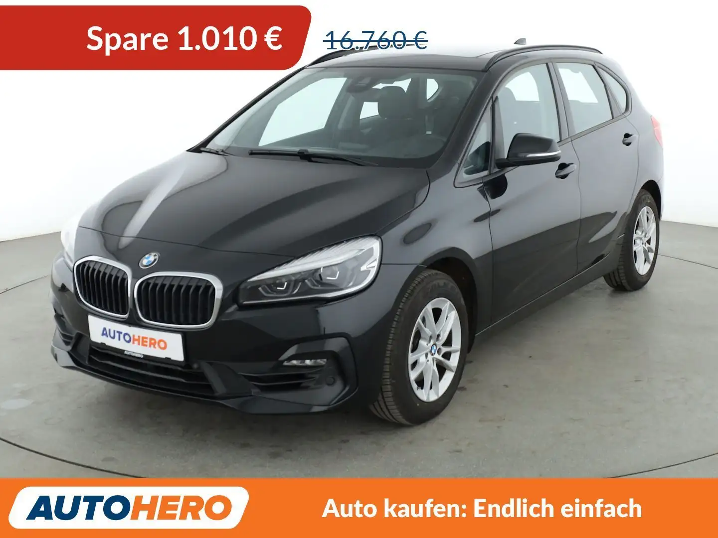 BMW 218 218i Active Tourer Advantage Aut.*NAVI*LED*PANO* Schwarz - 1
