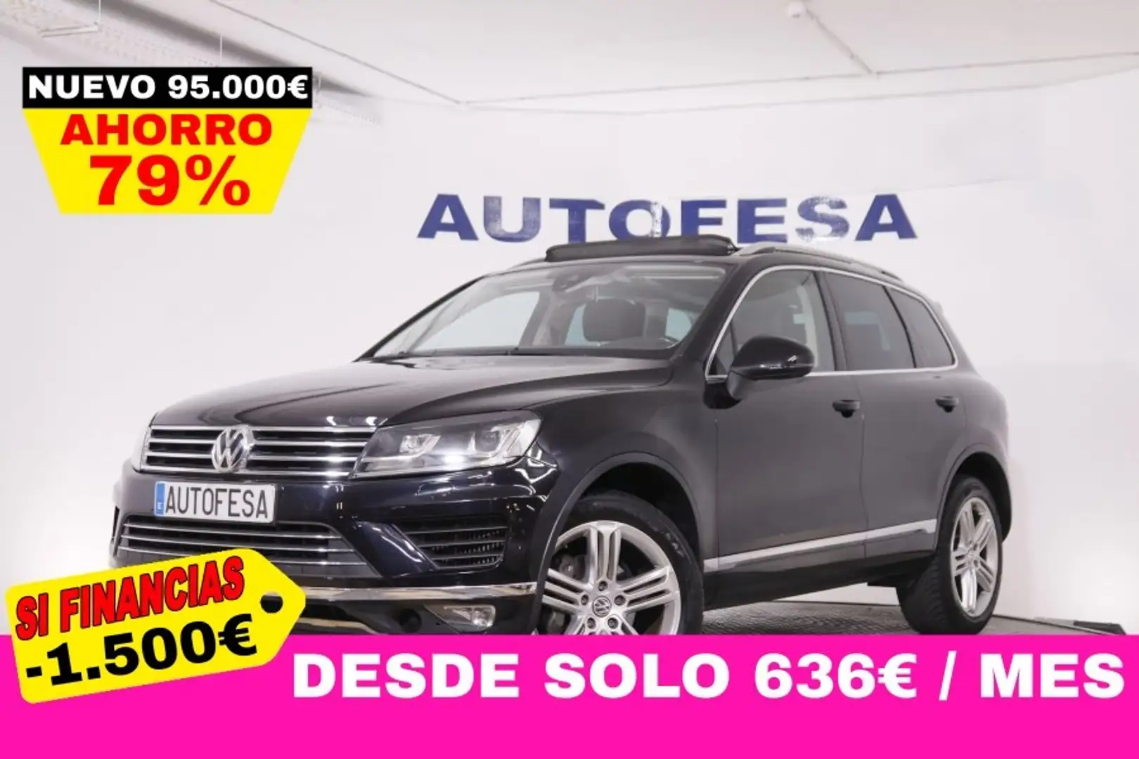 Volkswagen Touareg 3.0 V6 TDI PREMIUM 4MOTION 262CV AUTO 5P S/S # NAV Negro - 1