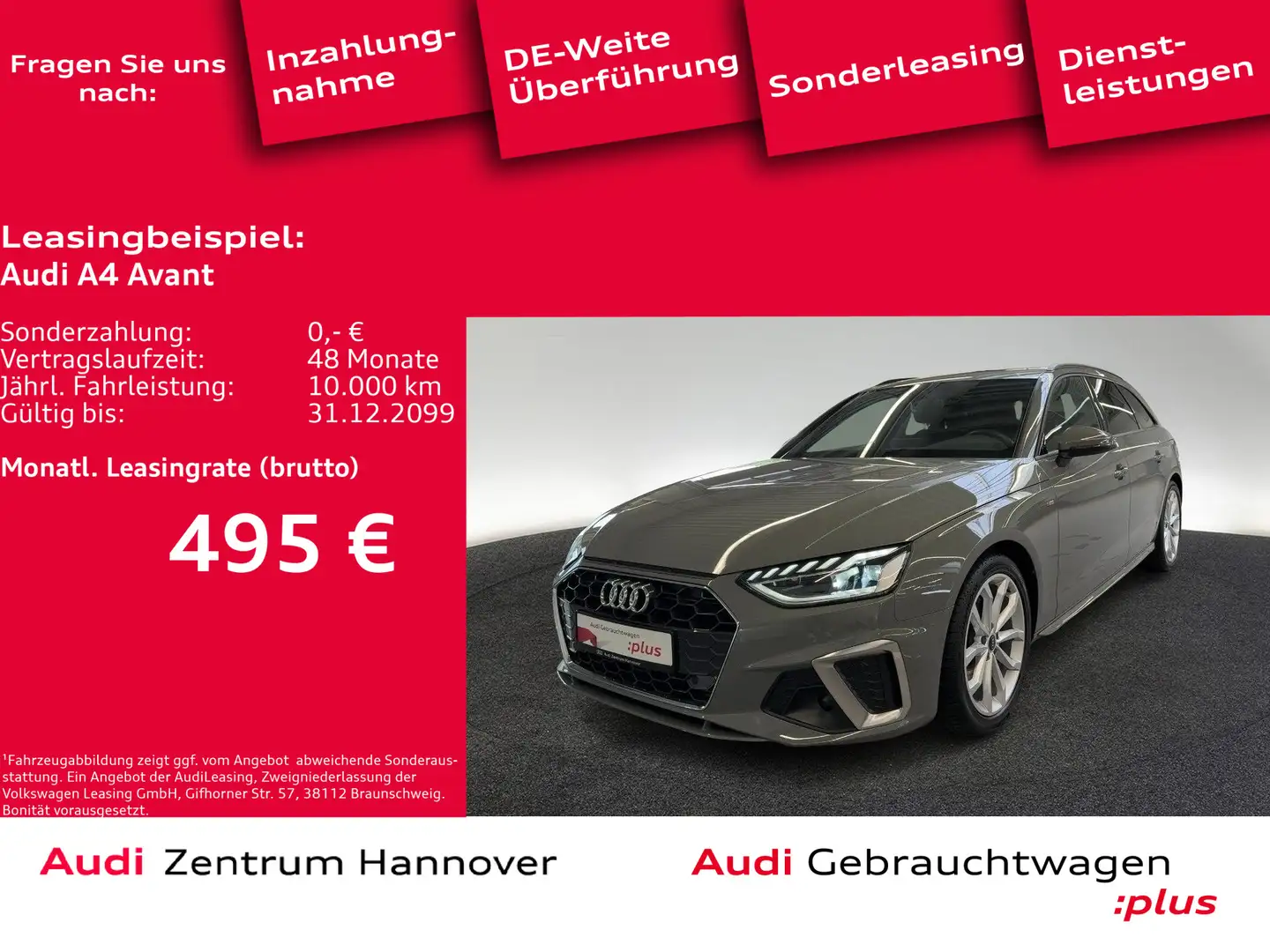 Audi A4 S line 35 TFSI Pano Interieur-Paket S-L Grau - 1