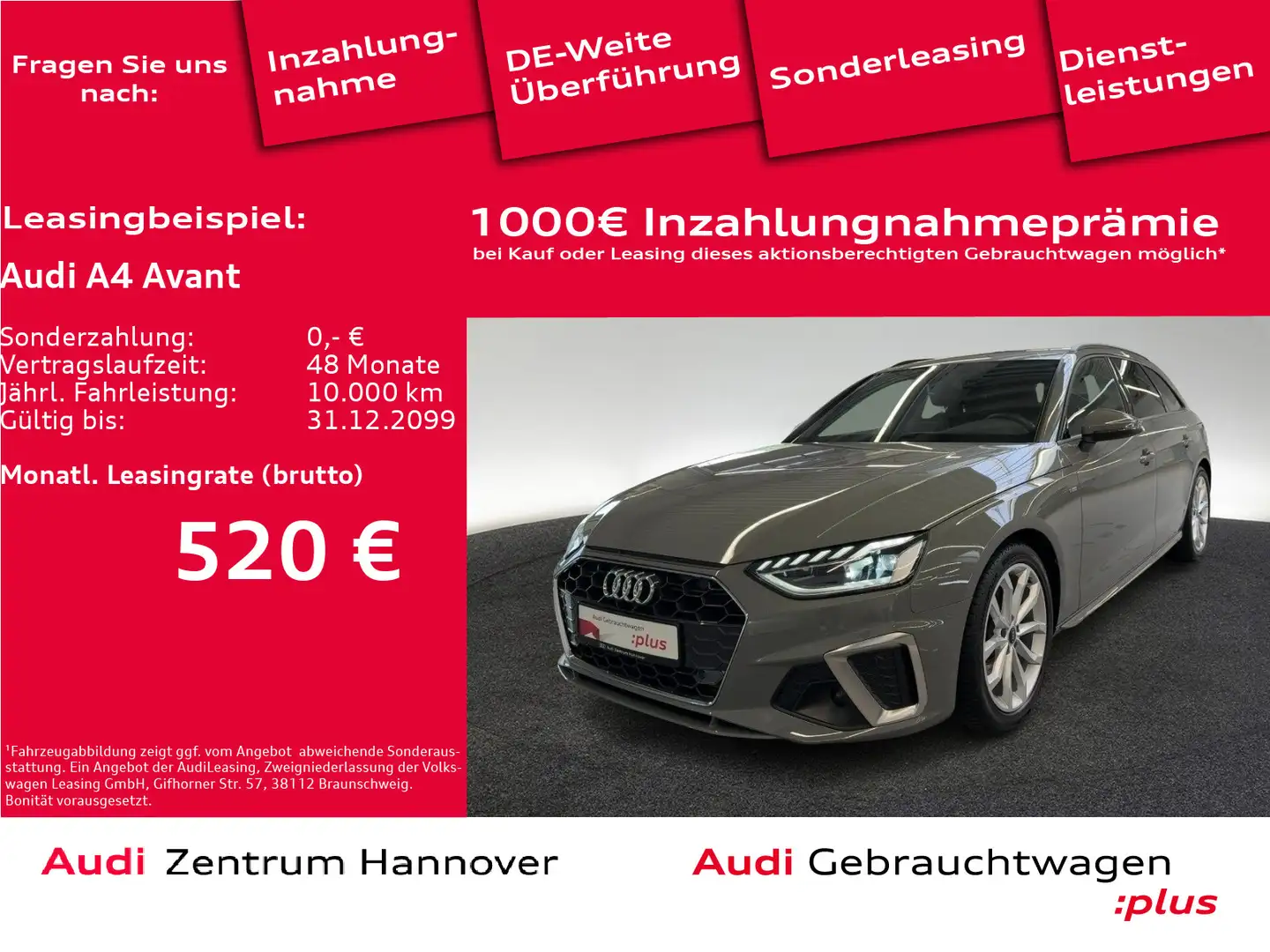 Audi A4 35 TFSI S line Pano Interieur-Paket S-L Grau - 1