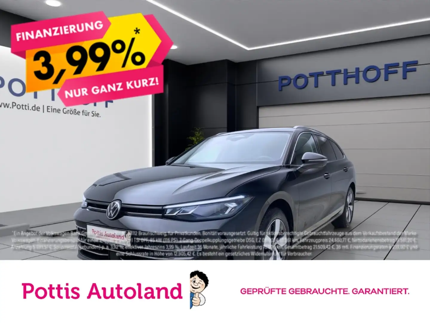 Volkswagen Passat Variant 1.5 eTSI DSG BUSINESS AHK NAVI KAMERA SITZHZG Schwarz - 1