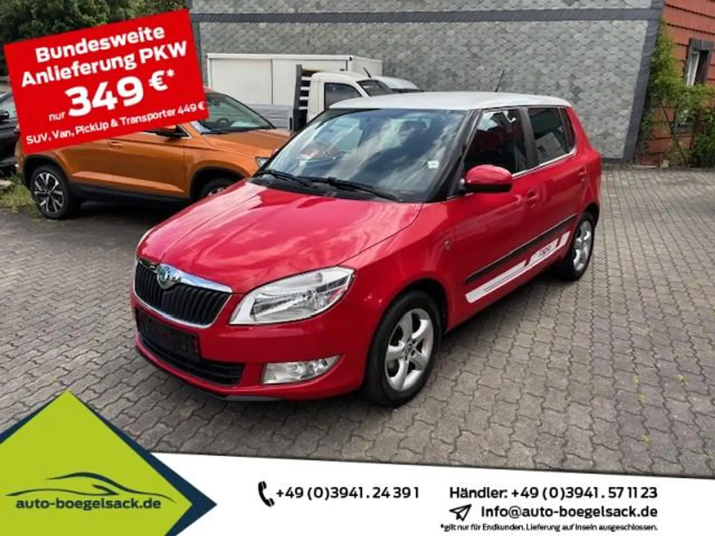 Skoda Fabia 1.2 TSI Sport Edition+KLIMA+ALU+ROT/WEISS Rouge - 1