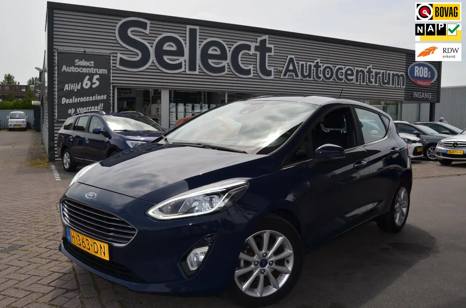 Ford Fiesta 1.0 EcoBoost Titanium|NAVI|STUUR&VOORRUIT VERW.|CA Blauw - 1