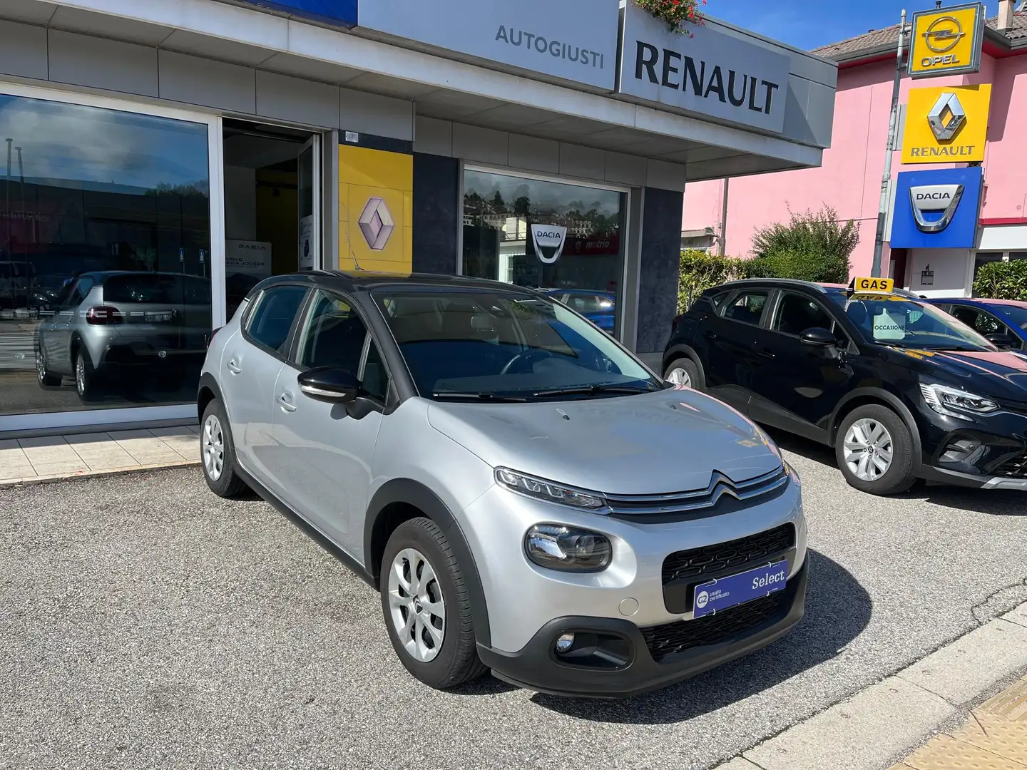 Citroen C3 1.2 puretech Feel 82cv neopatentati Grigio - 1