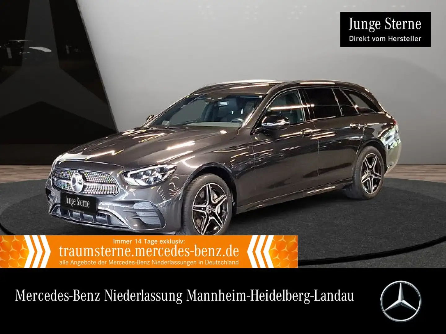 Mercedes-Benz E 300 de T 4M AMG+NIGHT+360+AHK+LED+FAHRASS+9G Gris - 1
