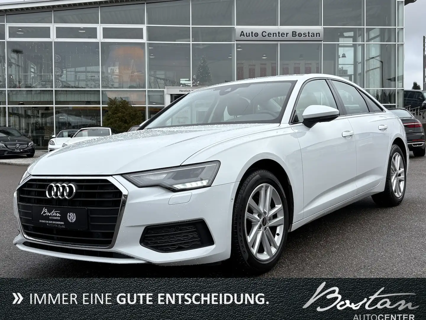 Audi A6 40 TDI BASIS/DSP/AHK/KLIMA/LED/DAB/SHZ/1.HAND Weiß - 1