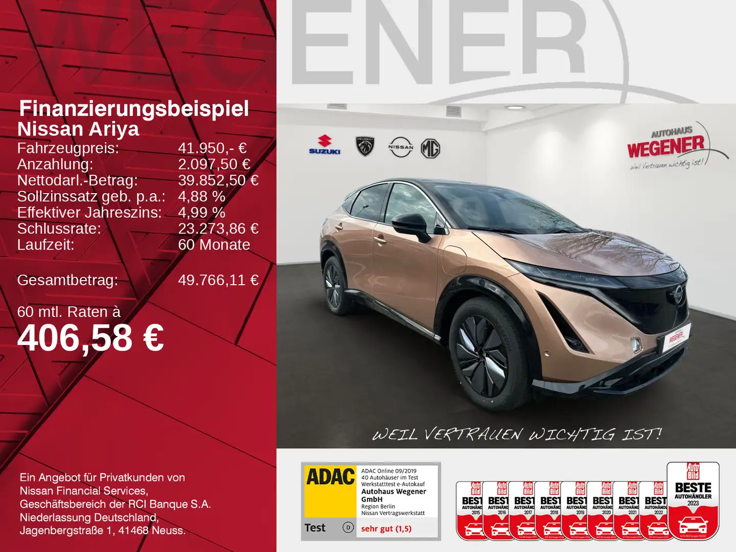 Nissan Ariya ARIYA EVOLVE PACK 87kWh (242PS)  10,8"-Head-up-D Schwarz - 2