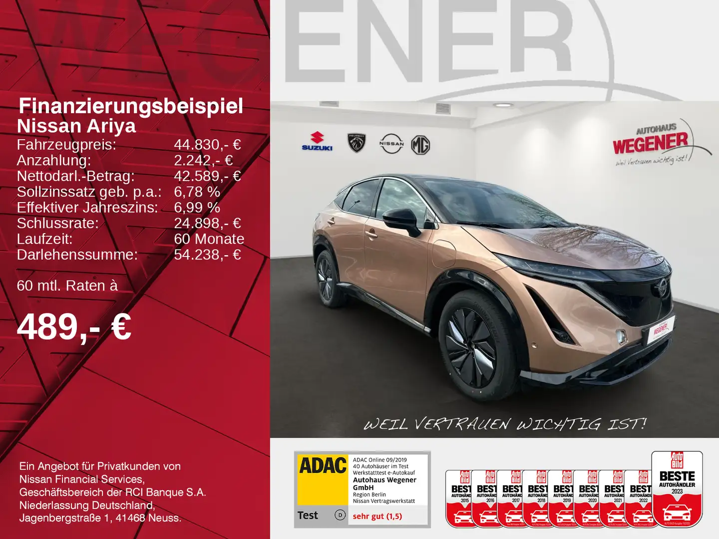 Nissan Ariya ARIYA EVOLVE PACK 87kWh (242PS)  10,8"-Head-up-D Schwarz - 2
