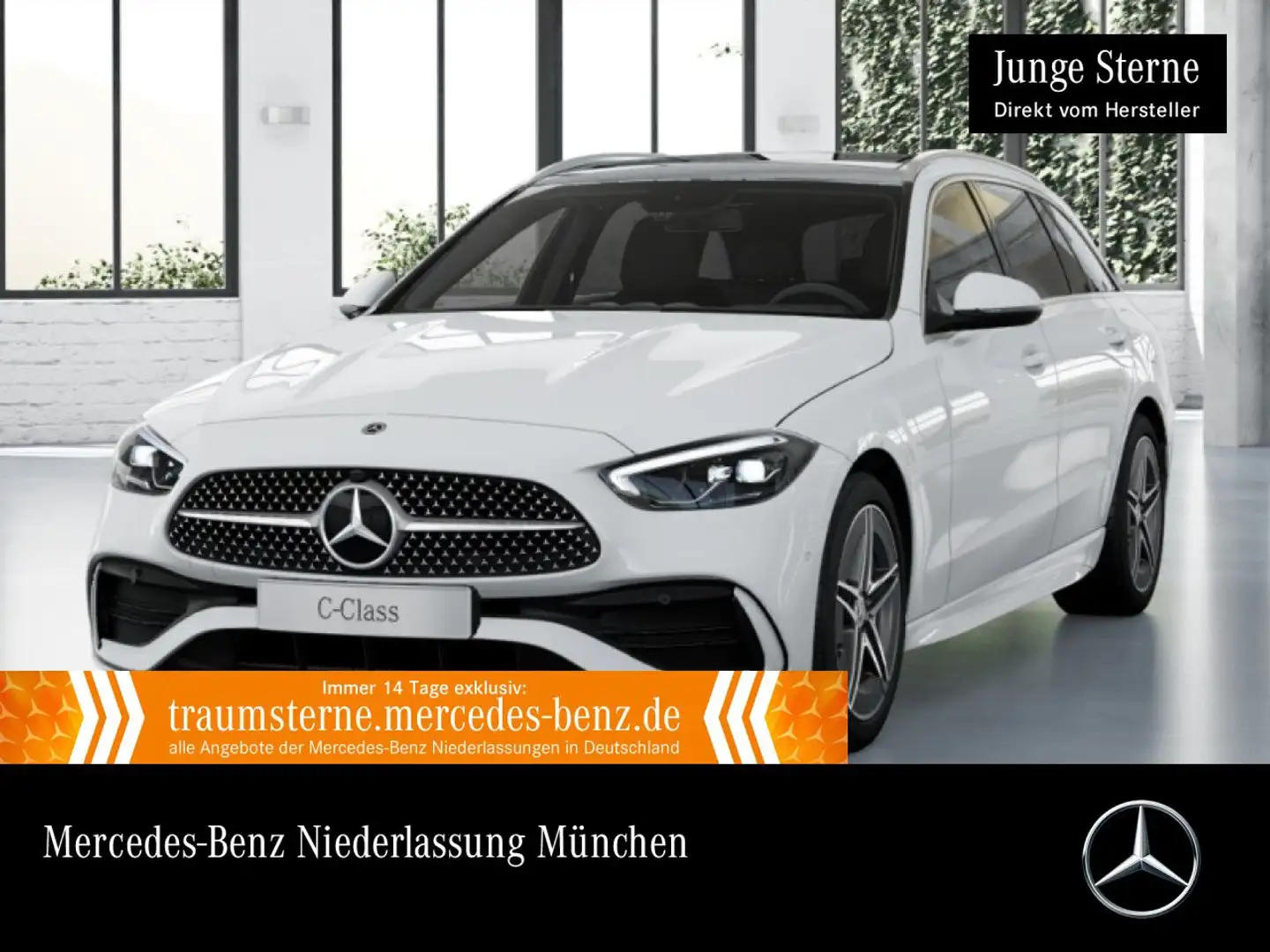 Mercedes-Benz C 300 e T AMG+PANO+AHK+LED+KAMERA+TOTW+KEYLESS+9G Bianco - 1