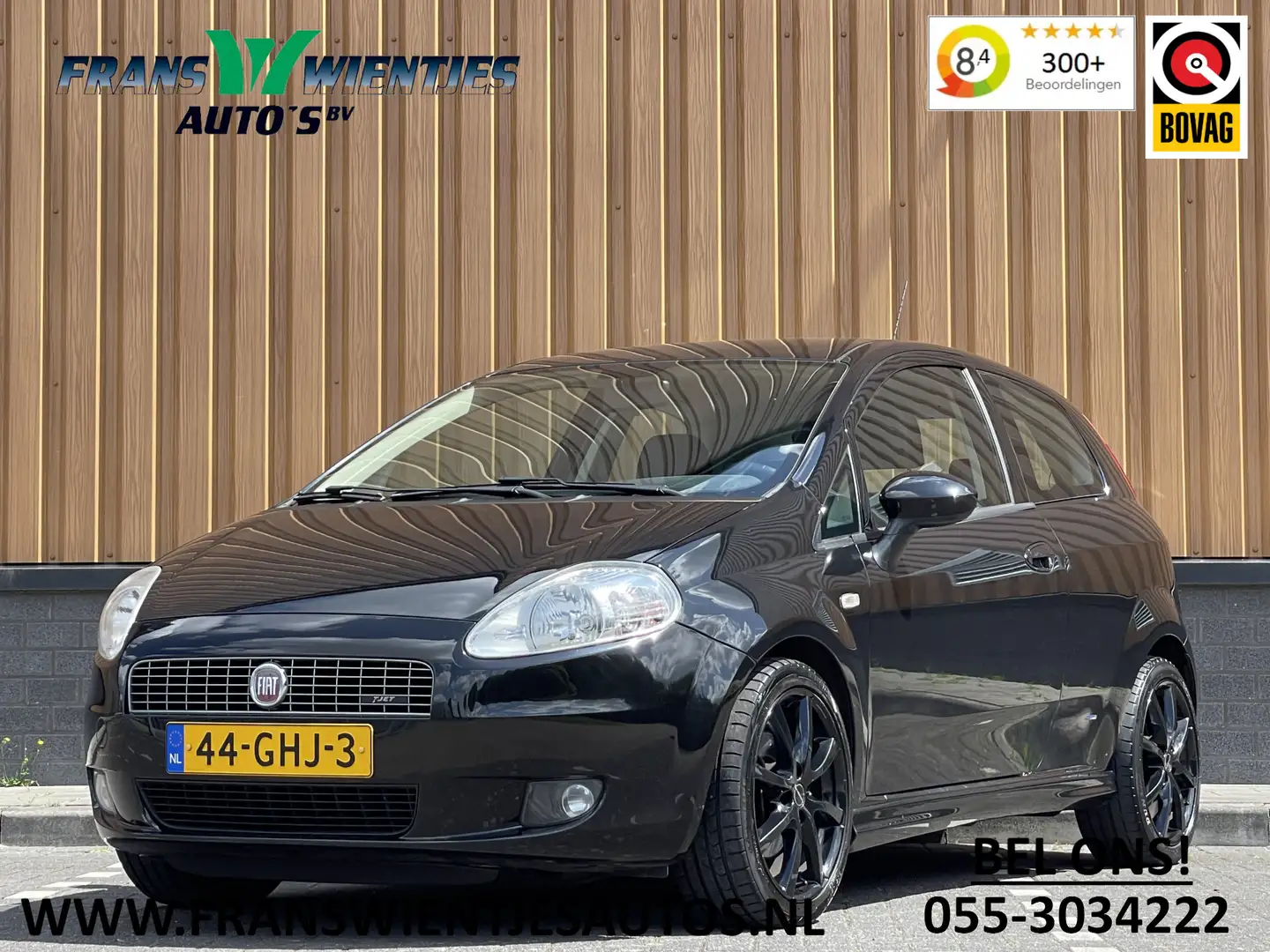 Fiat Grande Punto 1.4-16V Sport | Airconditioning | Origineel Nederl Zwart - 1