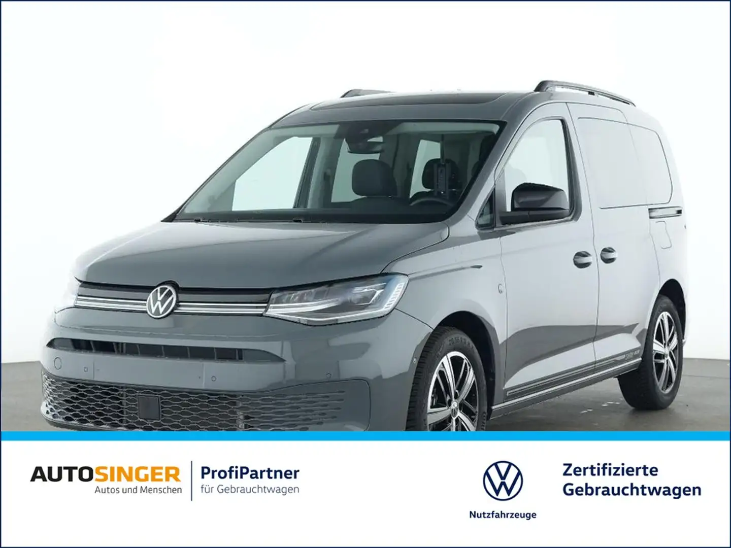 Volkswagen Caddy Dark Label TDI DSG *NAV*PANO*AHK*LED*R-CAM Grau - 1