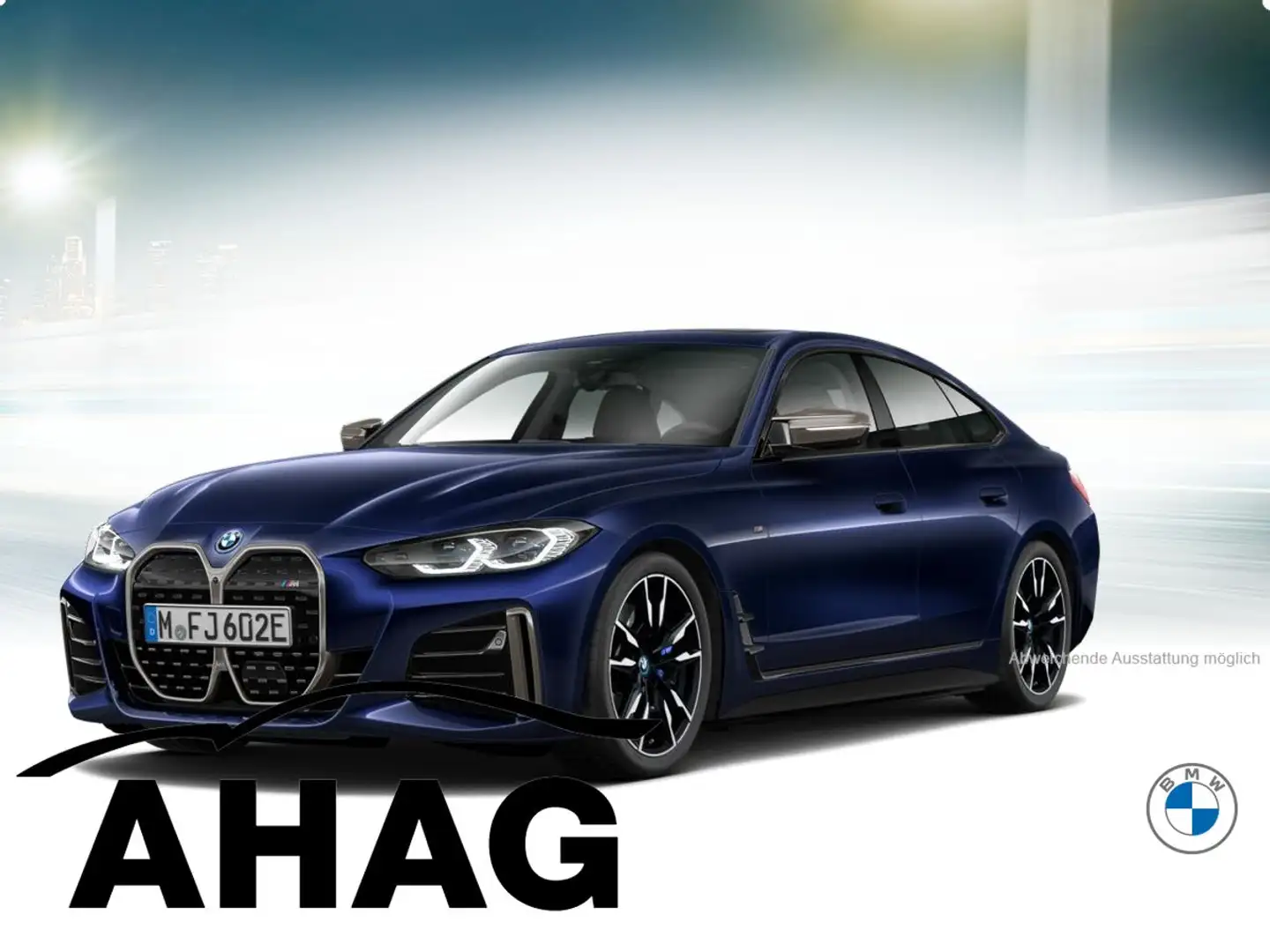 BMW i4 M50 Klimaaut. Glasdach AHK Adaptives Fahrwerk Blau - 2