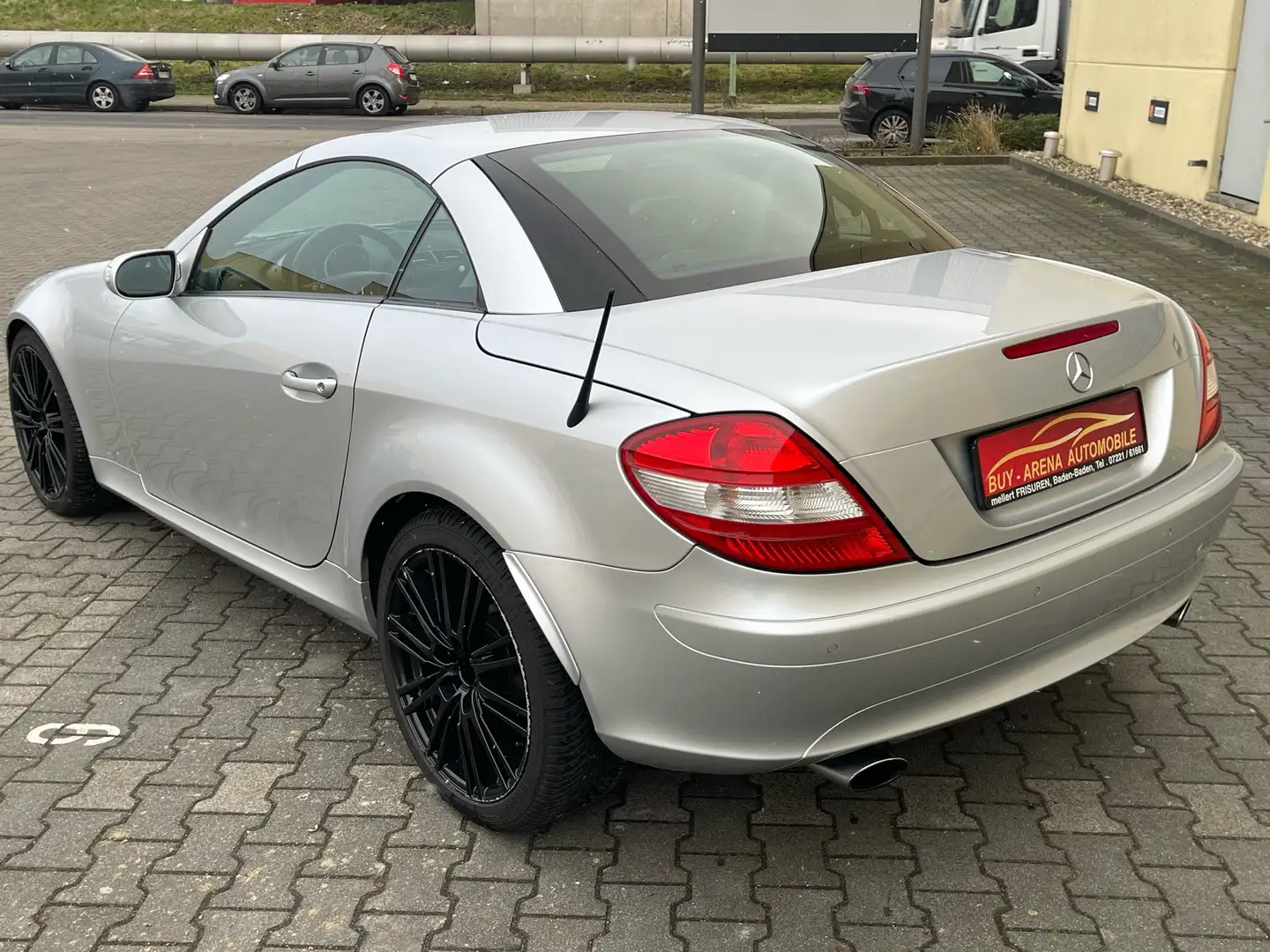 Mercedes-Benz SLK 350 V6 Roadster Automatik Leder Voll Top Gepflegt Top Gris - 2