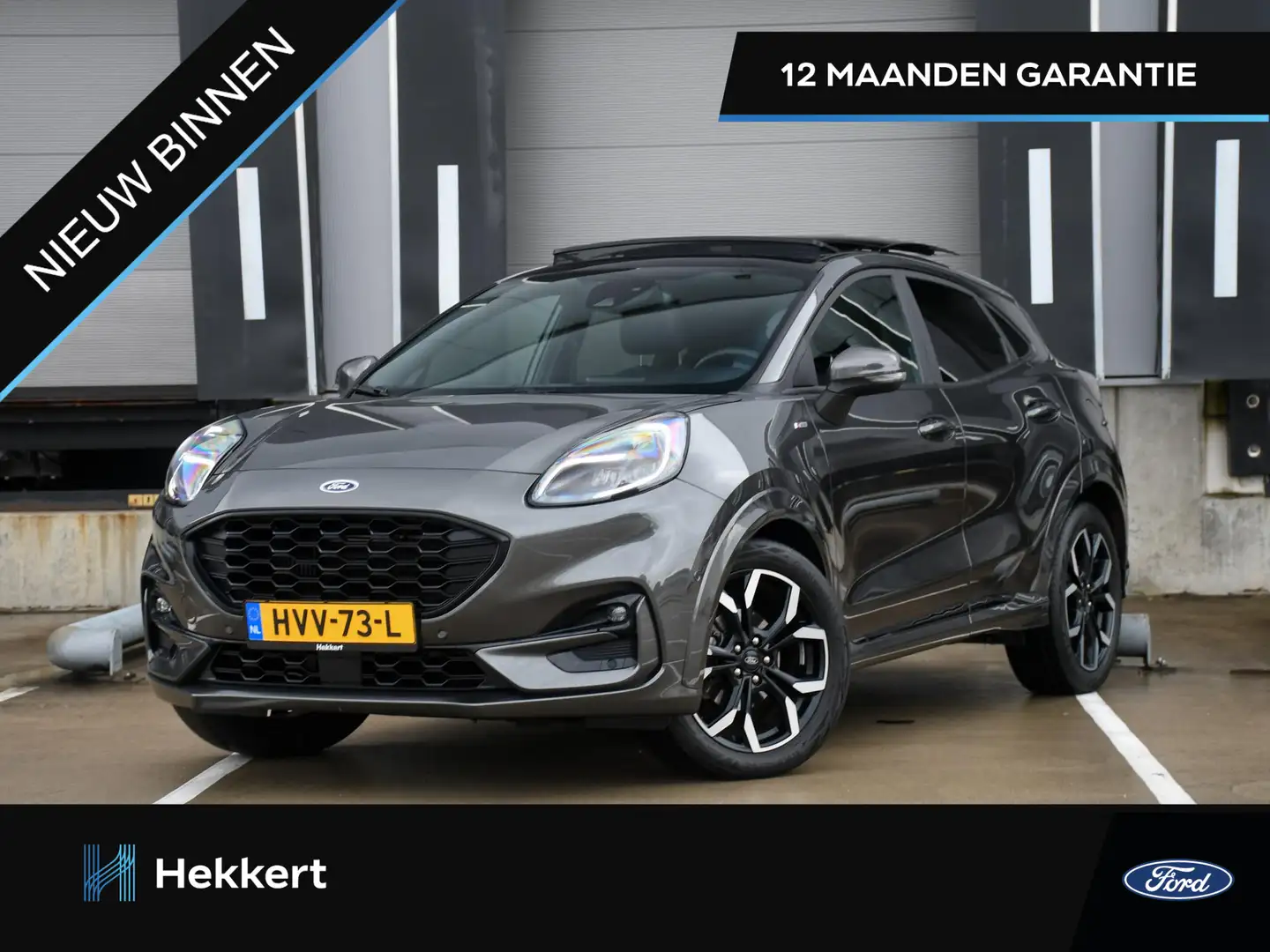 Ford Puma ST-Line X 1.0 EcoBoost Hybrid 155pk SCHUIF-DAK | B Grijs - 1