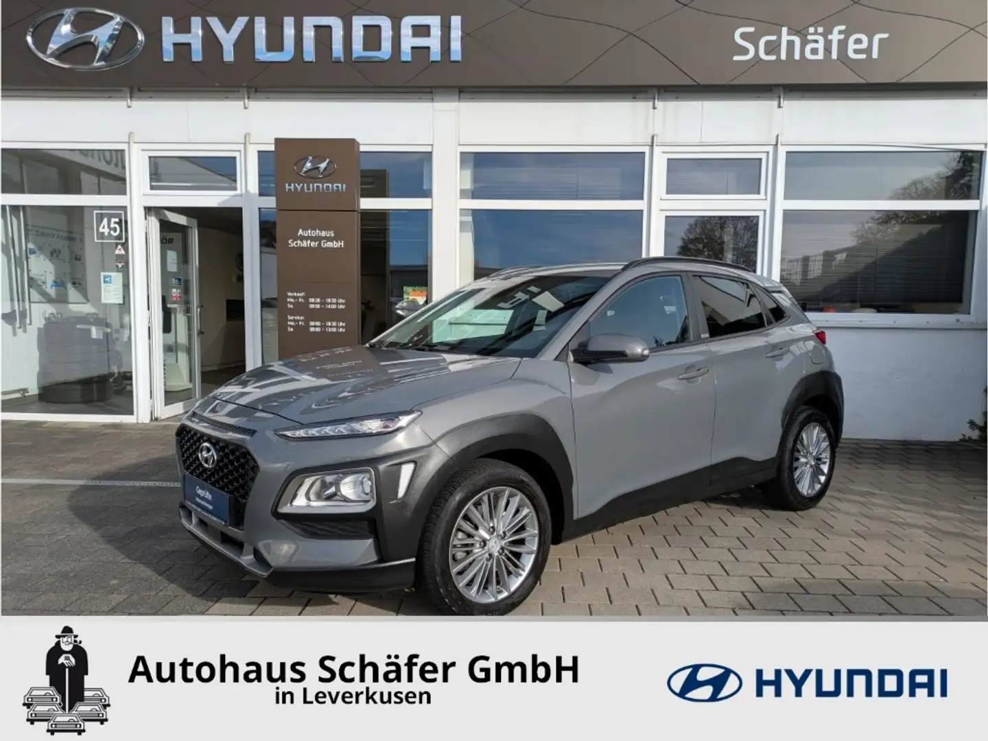 Hyundai KONA Advantage Navi DAB SHZ Temp LenkradHZG Apple CarPl Grau - 1