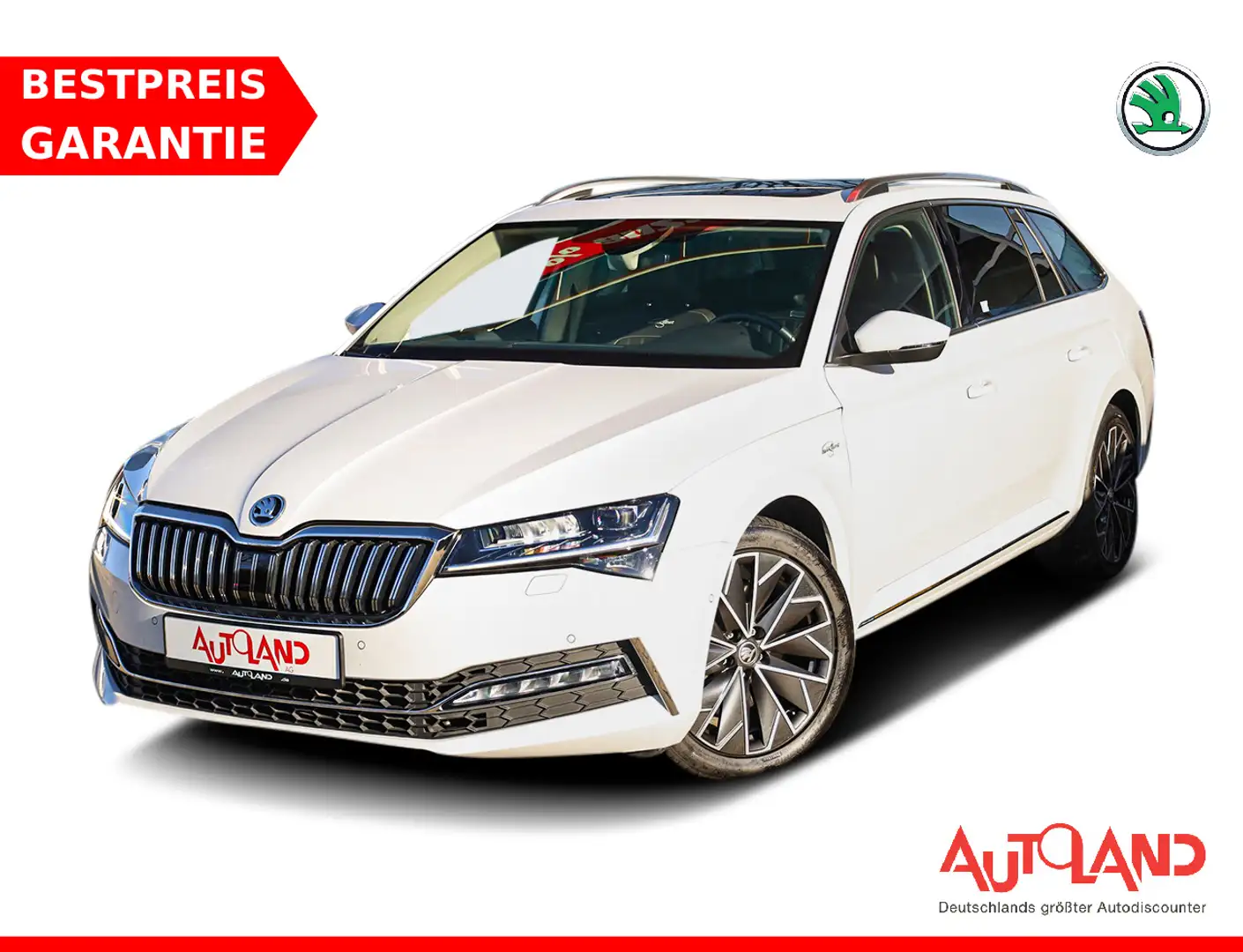 Skoda Superb Combi 2.0 L&K 4x4 LED ACC Navi PDC DAB Weiß - 1