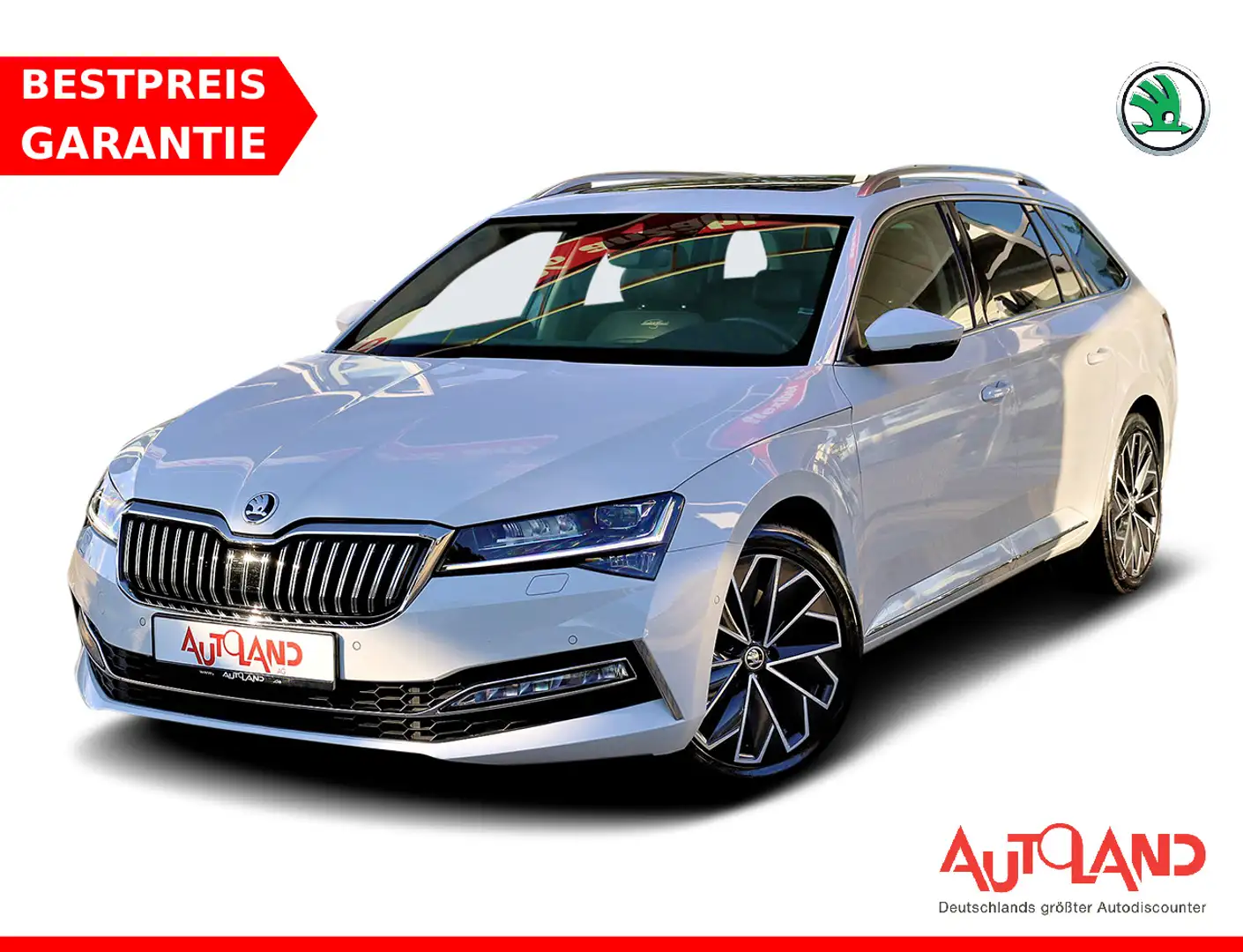 Skoda Superb Combi 2.0 L&K 4x4 LED ACC Navi PDC DAB Weiß - 1