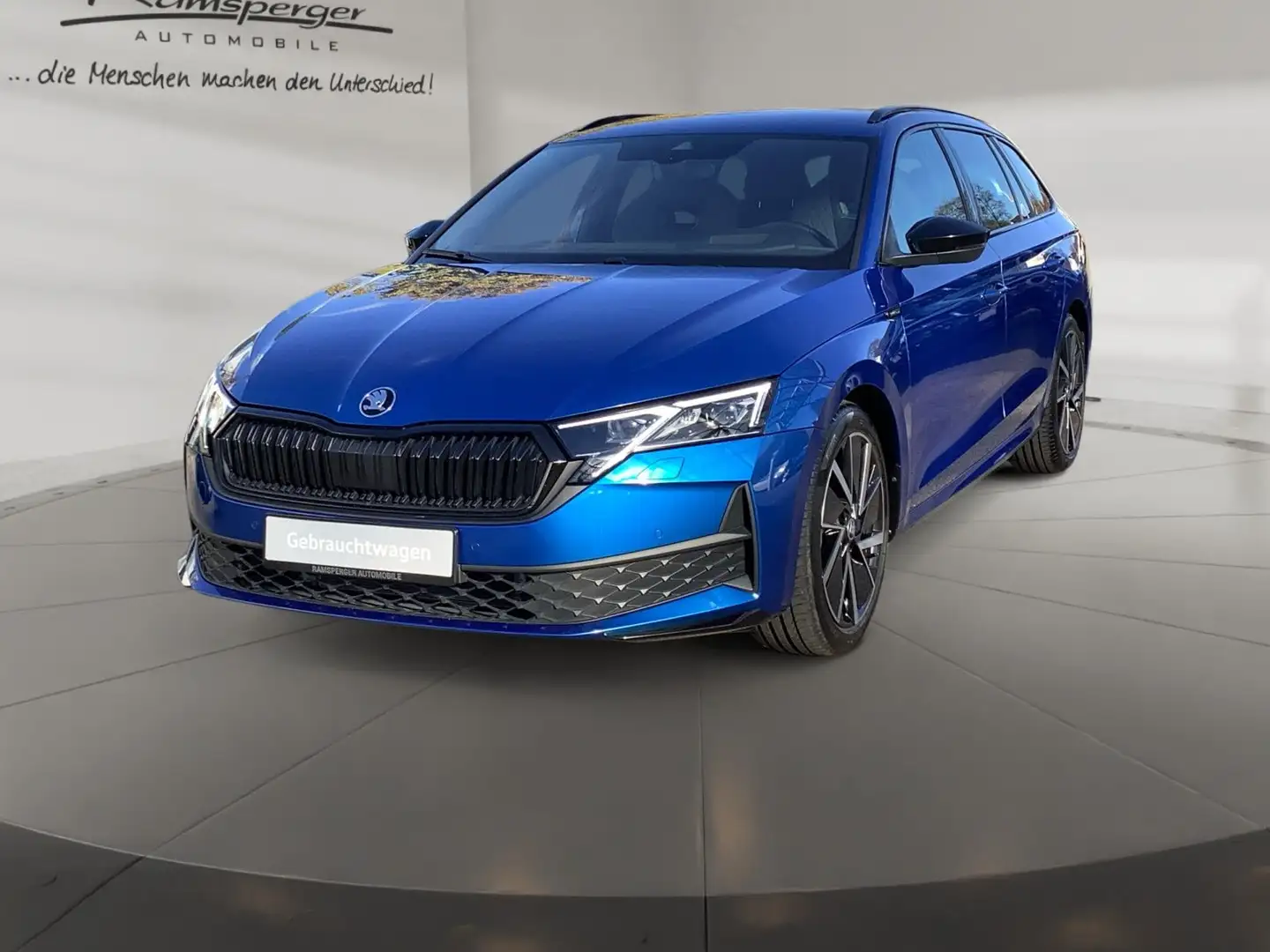 Skoda Octavia Combi 1.5 eTSI DSG Sportline AHK Matrix Blau - 2