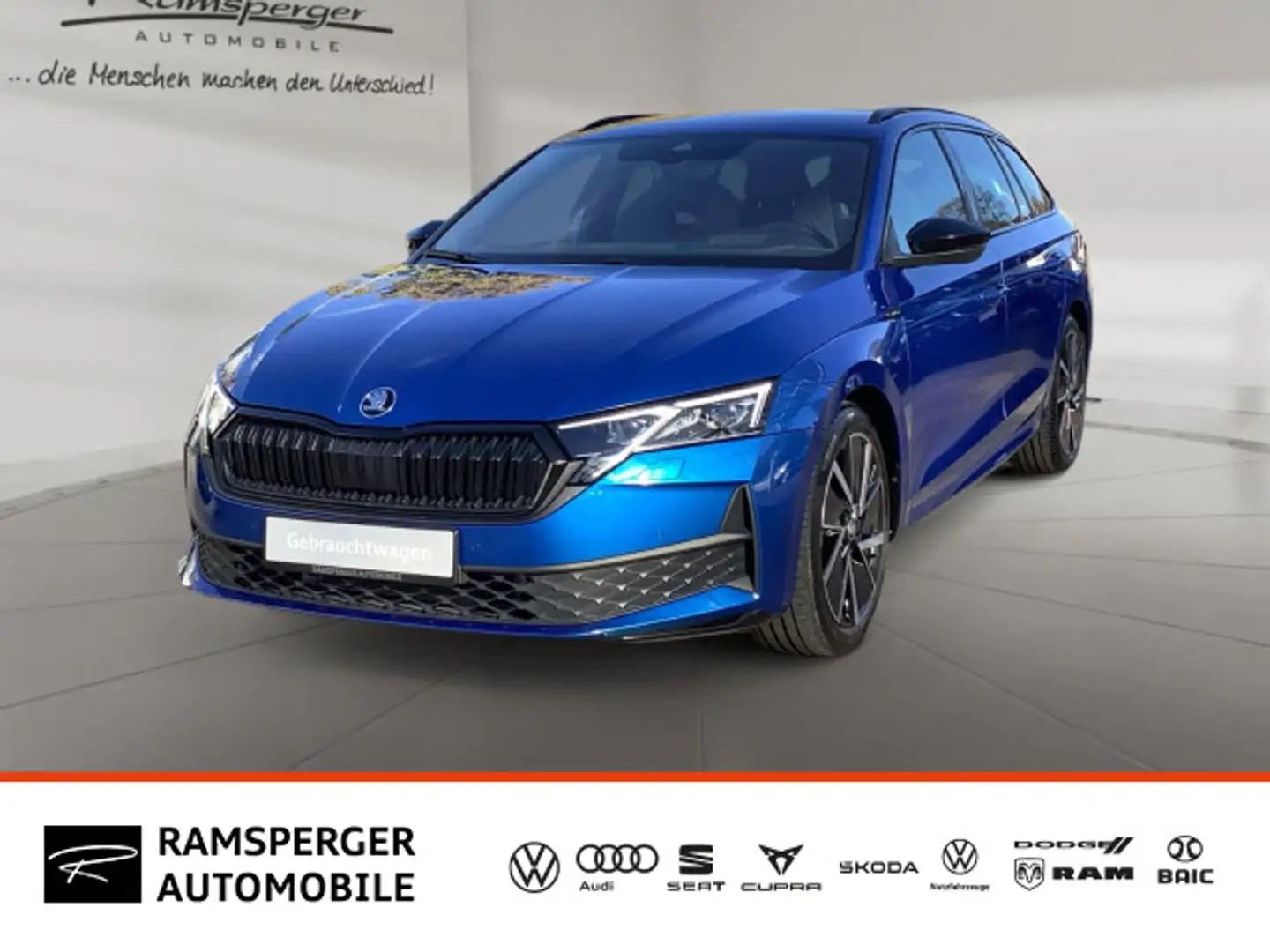 Skoda Octavia Combi 1.5 eTSI DSG Sportline AHK Matrix Blau - 1