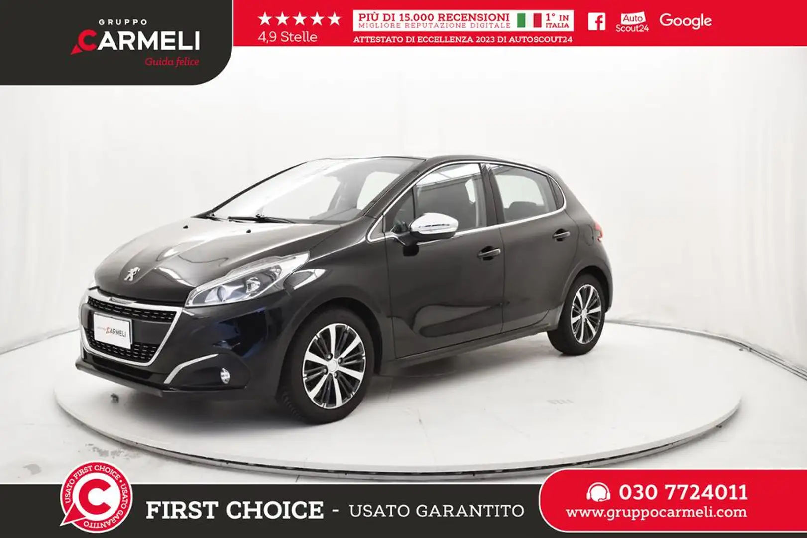 Peugeot 208 1.2 puretech Allure 82cv 5p Zwart - 1