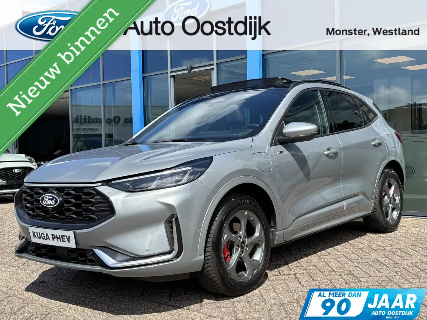 Ford Kuga 2.5 PHEV ST-Line X 243PK Elek. Trekhaak Panodak AG Zilver - 1