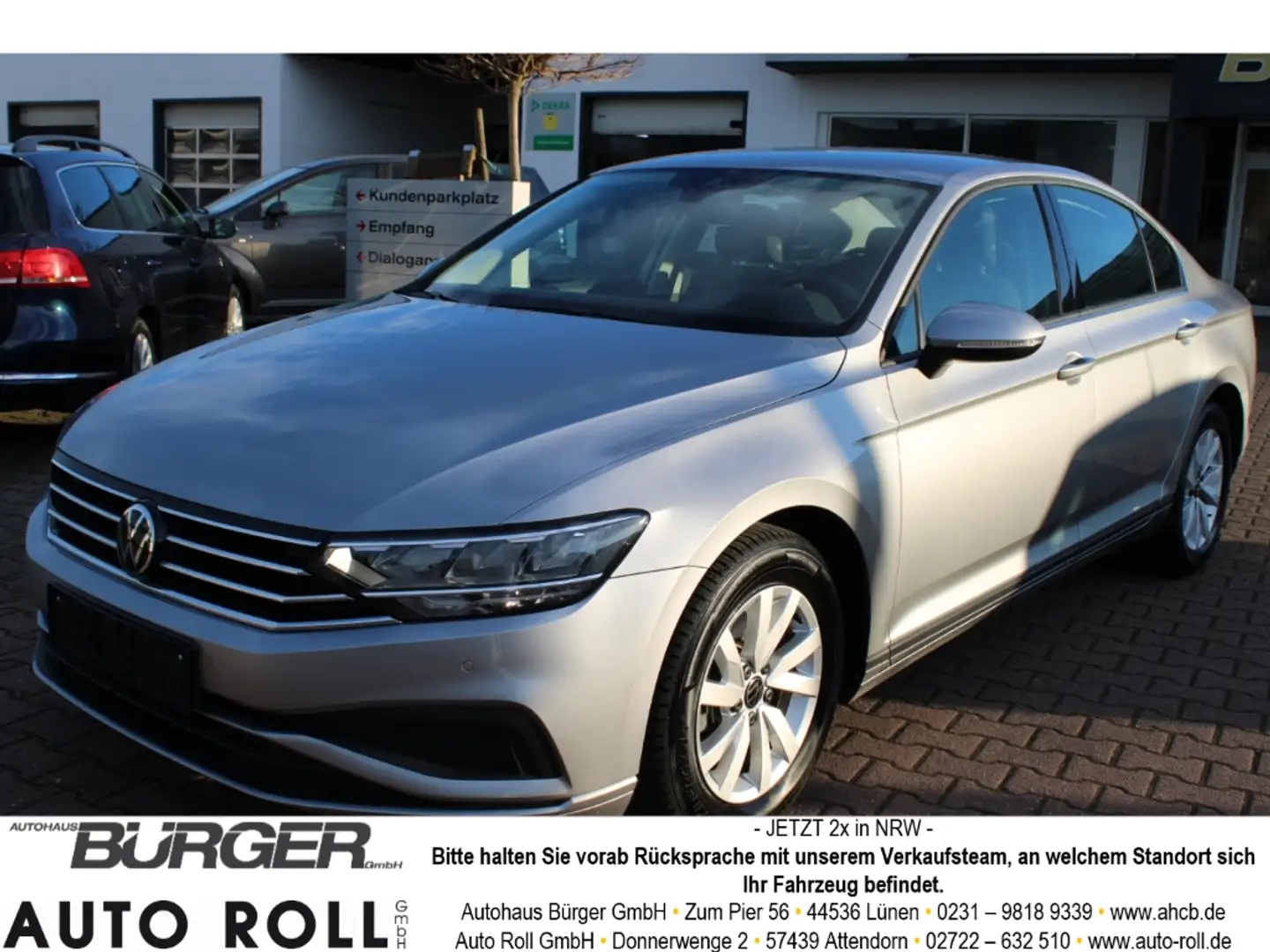 Volkswagen Passat Limosine Navi LED Klimaautom. DAB SHZ Spurhalteass Silber - 1