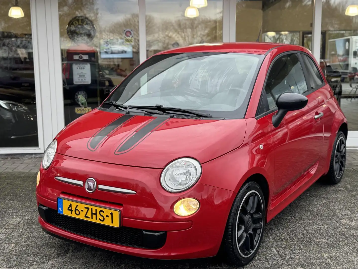 Fiat 500 0.9 TwinAir,1/2 Leder,Airco,MF Stuur,Lmv,Airco,Cpv Rojo - 2