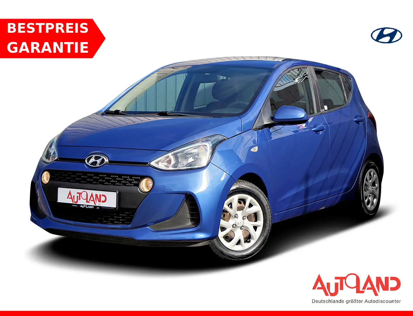 Hyundai i10 1.0 Pure Tempomat Sitzheizung Lenkradheizung Blau - 1