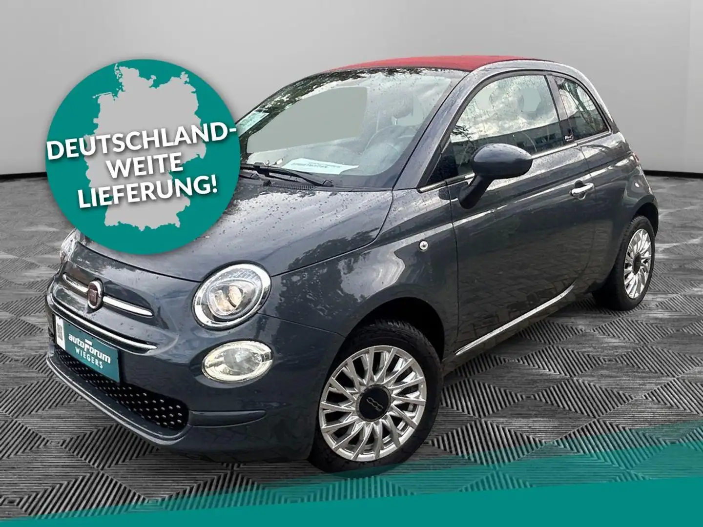 Fiat 500 Cabrio 1.2 8V Lounge Klima Grau - 1