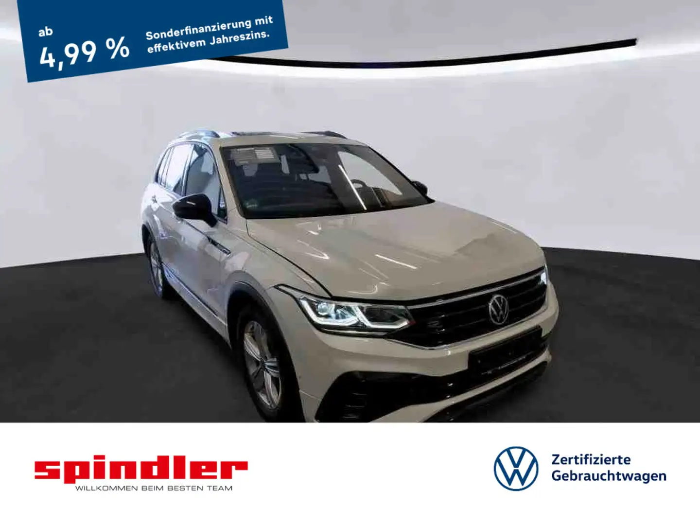 Volkswagen Tiguan R-Line 2.0 TDI 4M DSG / Pano, Matrix, AHK Weiß - 1