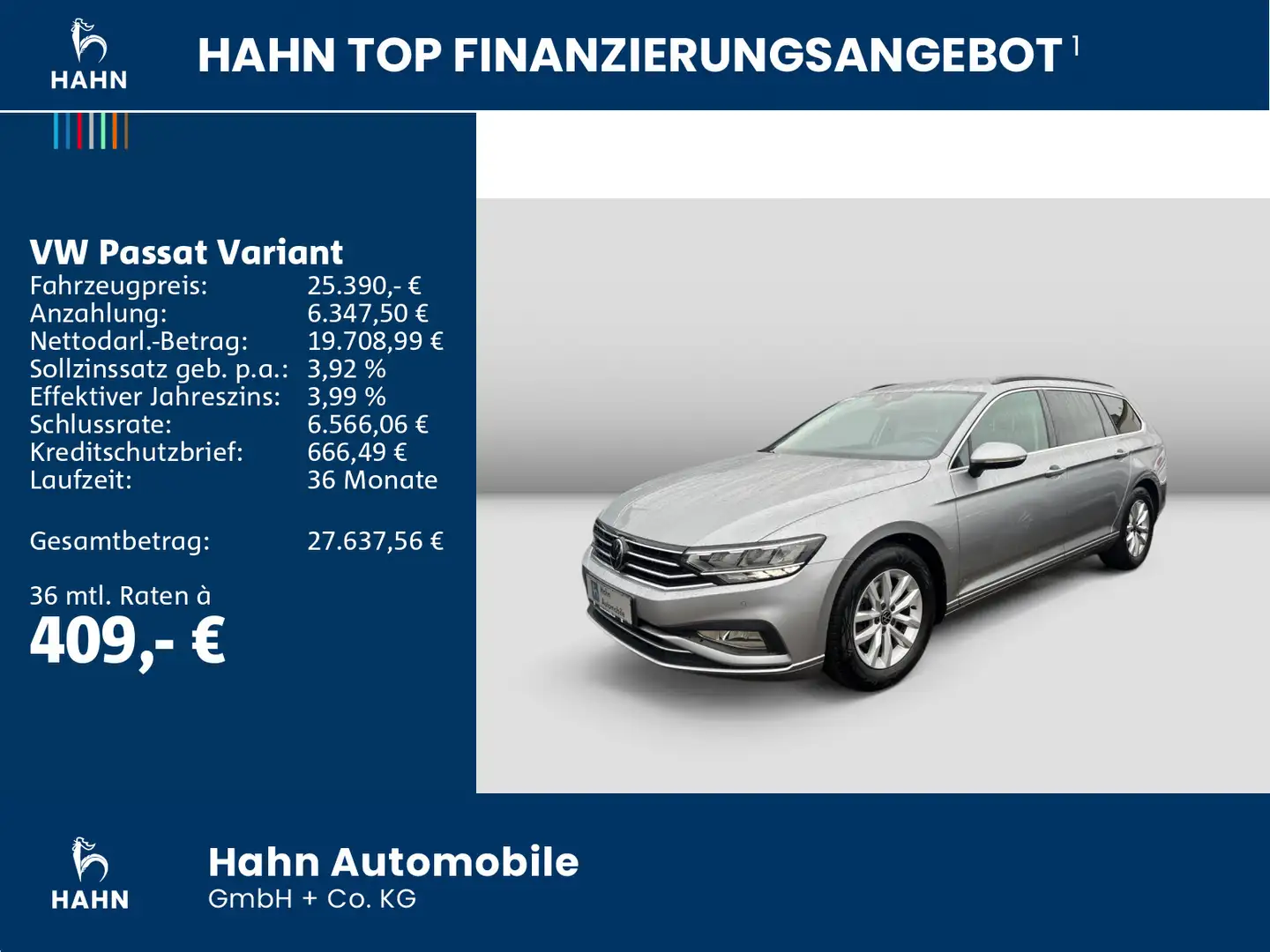 Volkswagen Passat Variant 1.5TSI DSG Business LED Navi ACC Silber - 2