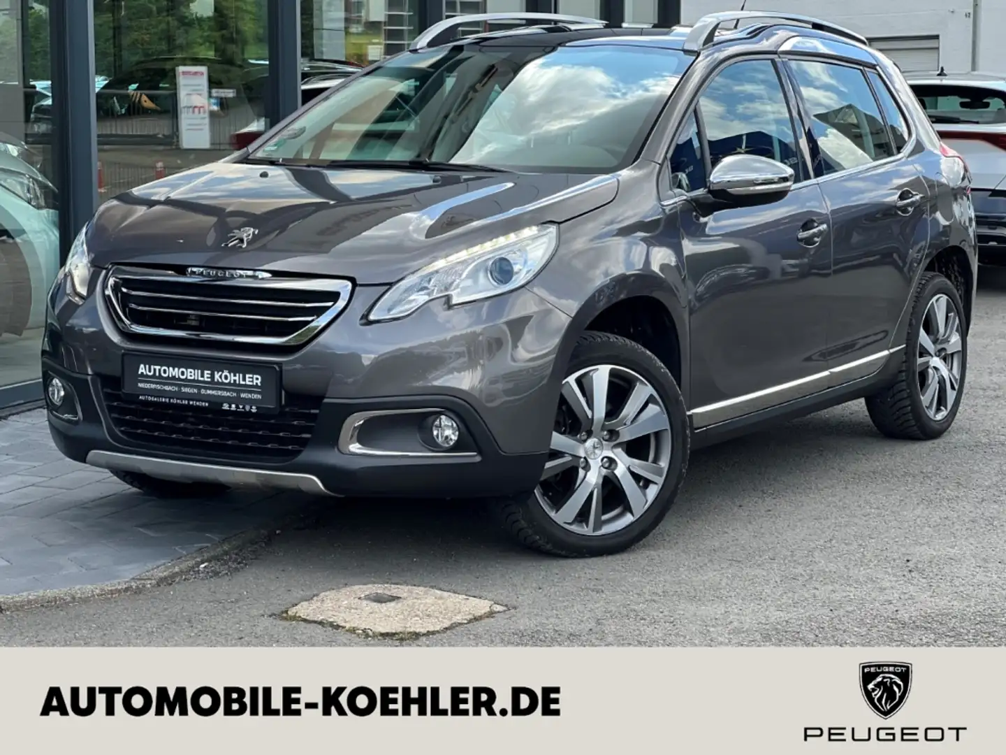 Peugeot 2008 Allure 1.6 e-HDi FAP 115 AHK, Glasdach Grau - 1