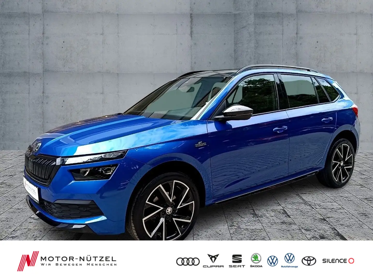 Skoda Kamiq 1.5 TSI DSG MONTE CARLO LED+NAVI+ACC+PANO Blau - 1